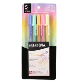 SAKURA SAKURA GELLY ROLL PASTEL MOONLIGHT PEN SET 5/PK