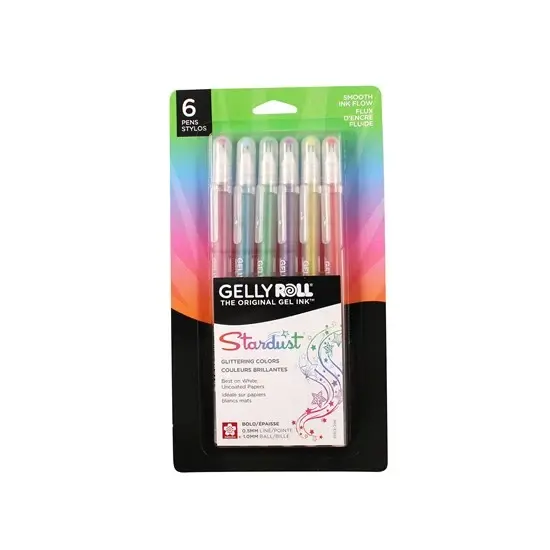 SAKURA SAKURA GELLY ROLL STARDUST GALAXY PEN SET 6/PK