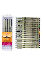 SAKURA SAKURA PIGMA MICRON 05 FINE TIP ASSORTED COLORS 16/PK