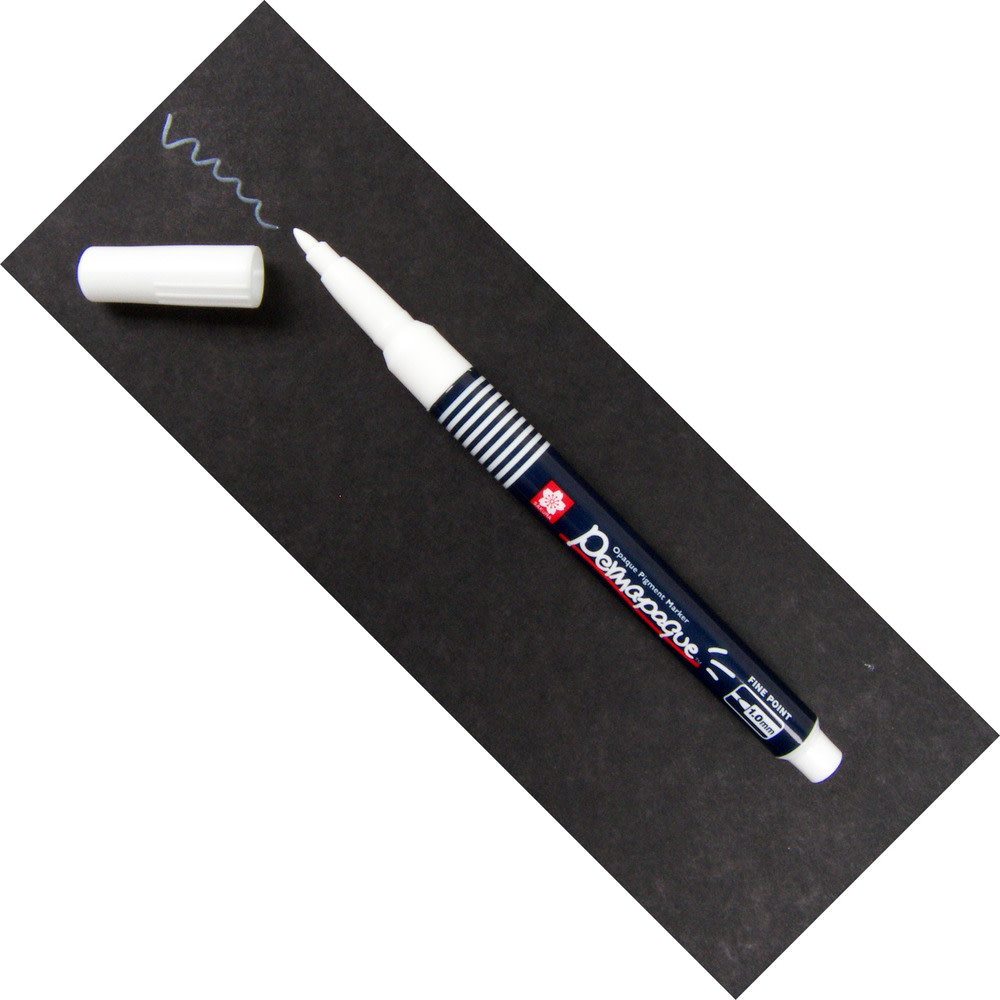SAKURA SAKURA PERMAPAQUE WHITE FINE TIP OPAQUE PIGMENT MARKER
