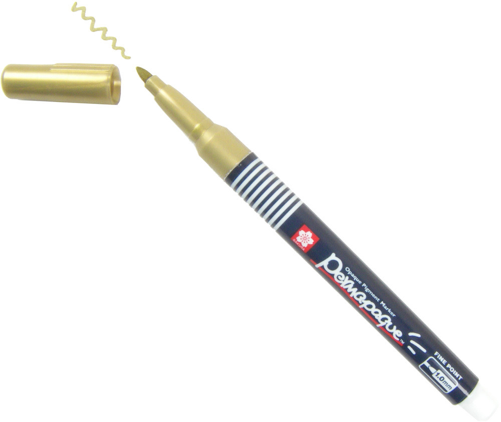 SAKURA SAKURA PERMAPAQUE FINE POINT PAINT MARKER METALLIC GOLD