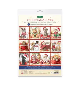 KATY SUE KATY SUE CHRISTMAS CATS DIE CUT TOPPER & DECOUPAGE COLLECTION