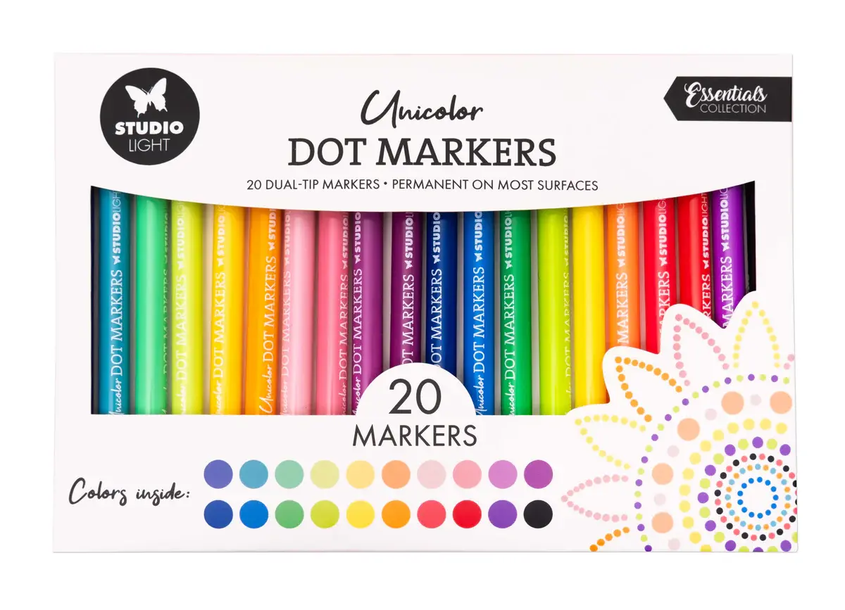 STUDIOLIGHT STUDIOLIGHT ESSENTIALS COLLECTION UNICOLOR DOT MARKERS