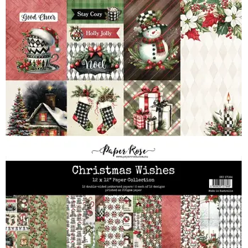 PAPER ROSE PAPER ROSE CHRISTMAS WISHES 12x12 PAPER COLLECTION