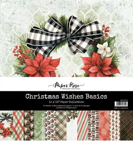 PAPER ROSE PAPER ROSE CHRISTMAS WISHES 12x12 BASICS PAPER COLLECTION