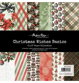 PAPER ROSE PAPER ROSE CHRISTMAS WISHES 6x6 BASICS PAPER COLLECTION