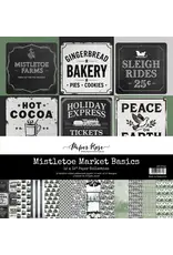 PAPER ROSE PAPER ROSE MISTLETOE MARKET 12x12 BASICS PAPER COLLECTION