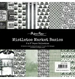 PAPER ROSE PAPER ROSE MISTLETOE MARKET 6x6 BASICS PAPER COLLECTION