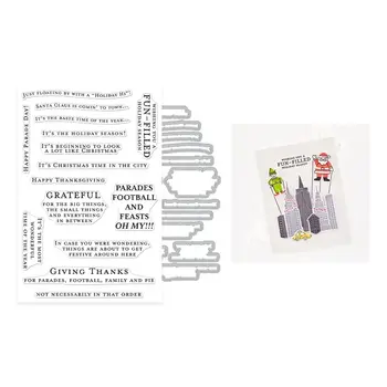 HERO ARTS HERO ARTS OH WHAT FUN THE HOLIDAY SEASON CLEAR STAMP & DIE SET