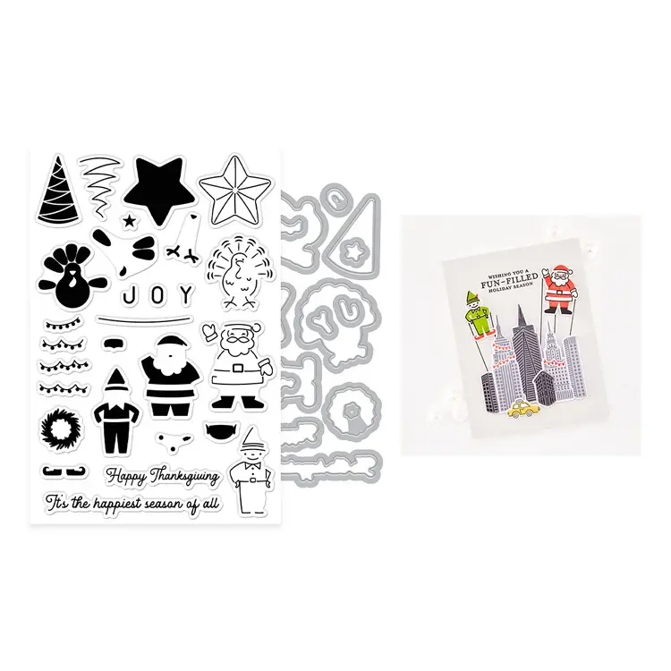 HERO ARTS HERO ARTS OH WHAT FUN ON PARADE CLEAR STAMP & DIE SET