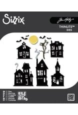SIZZIX SIZZIX TIM HOLTZ THINLITS VAULT GHOST TOWN DIE SET
