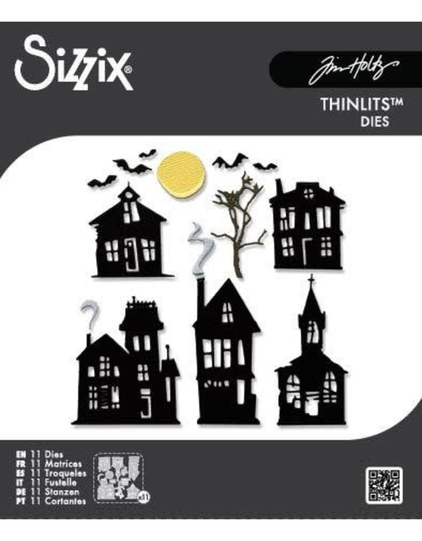 SIZZIX SIZZIX TIM HOLTZ THINLITS VAULT GHOST TOWN DIE SET