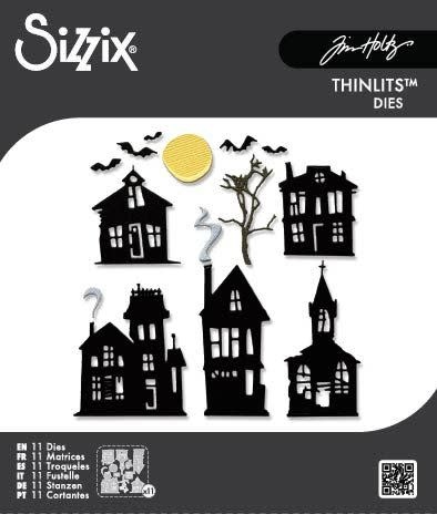SIZZIX SIZZIX TIM HOLTZ THINLITS VAULT GHOST TOWN DIE SET