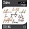 SIZZIX SIZZIX TIM HOLTZ THINLITS MOTS D'HALLOWEEN MANUSCRITE ENSEMBLE DE MATRICES DE DÉCOUPE