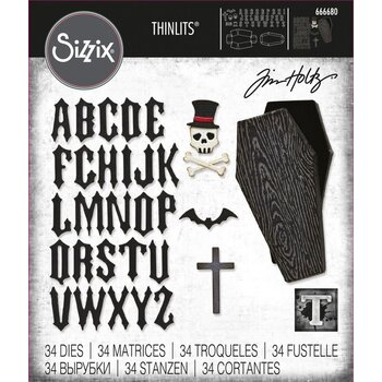 SIZZIX SIZZIX TIM HOLTZ THINLITS "VAULT" COFFRE ENSEMBLE DE MATRICES DE DÉCOUPE