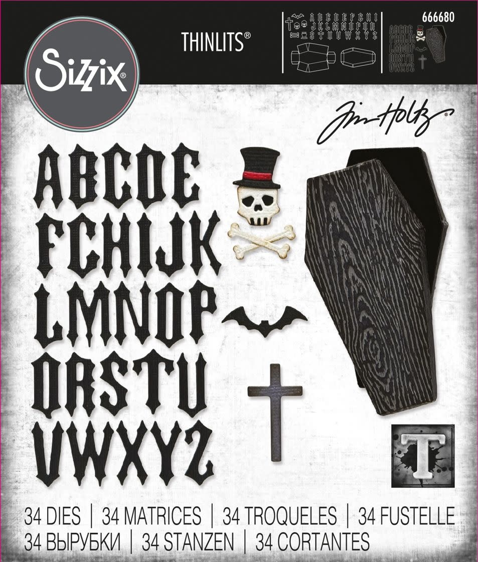 SIZZIX SIZZIX TIM HOLTZ THINLITS VAULT COFFIN BOX DIE SET