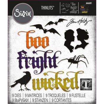 SIZZIX SIZZIX TIM HOLTZ THINLITS VAULT GOTHIC PORTRAITS DIE SET