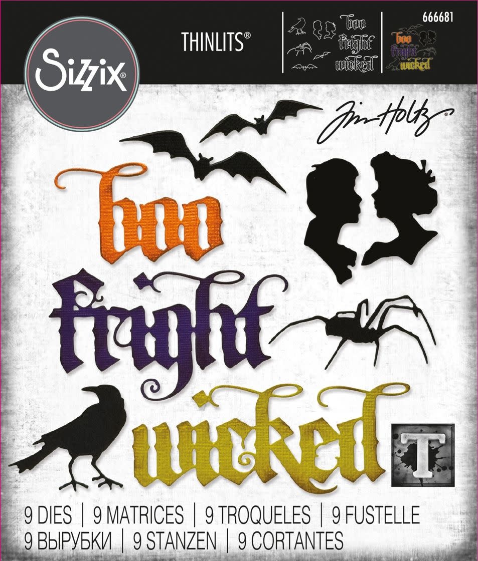 SIZZIX SIZZIX TIM HOLTZ THINLITS VAULT GOTHIC PORTRAITS DIE SET