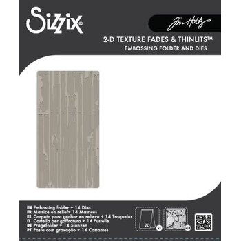 SIZZIX SIZZIX TIM HOLTZ LABORATORY 2D EMBOSSING FOLDER & DIE SET