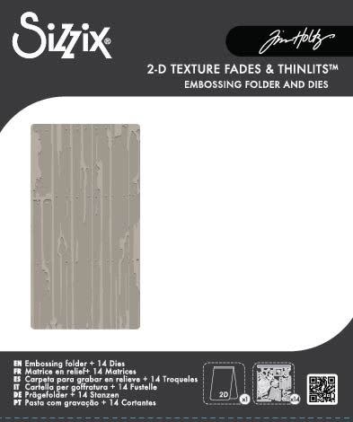 SIZZIX SIZZIX TIM HOLTZ LABORATORY 2D EMBOSSING FOLDER & DIE SET