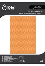 SIZZIX SIZZIX TIM HOLTZ 2D TEXTURE FADES VAULT BATGROUND LARGE A5 EMBOSSING FOLDER