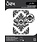 SIZZIX SIZZIX TIM HOLTZ MULTI-LEVEL TEXTURE FADES VAULT SKULL A6 EMBOSSING FOLDER