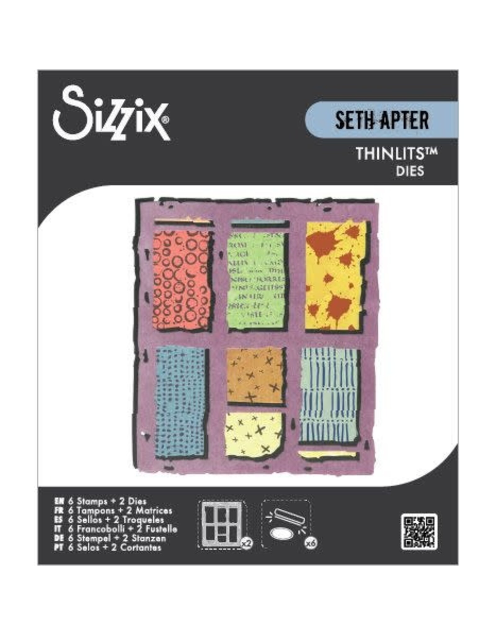 SIZZIX SIZZIX SETH APTER THINLITS VIEWFINDER STAMP & DIE SET