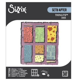 SIZZIX SIZZIX SETH APTER THINLITS VIEWFINDER STAMP & DIE SET