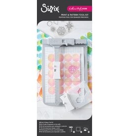SIZZIX SIZZIX STENCIL & STAMP PRINT & PATTERN TOOL KIT