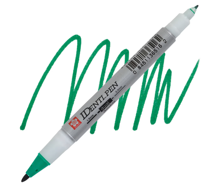SAKURA SAKURA IDENTI-PEN DUAL-POINT MARKING PEN - GREEN