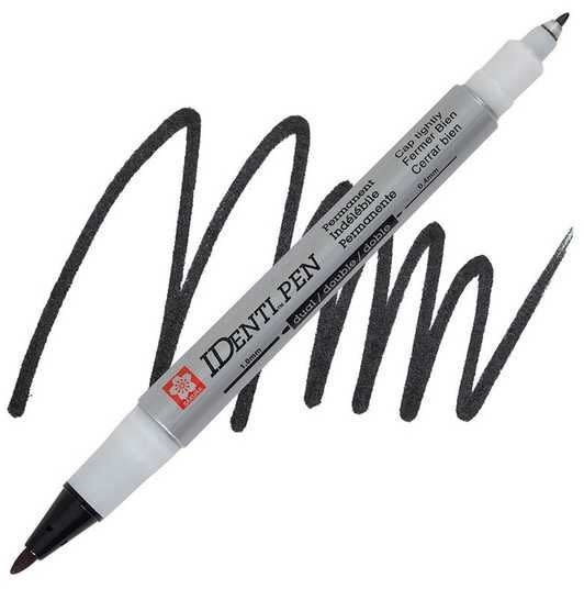 SAKURA SAKURA IDENTI-PEN DUAL-POINT MARKING PEN - BLACK