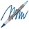 SAKURA SAKURA IDENTI-PEN DUAL-POINT MARKING PEN - BLUE