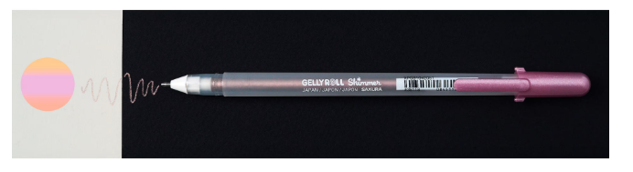 SAKURA GELLY ROLL SHIMMER GEL PEN PINK
