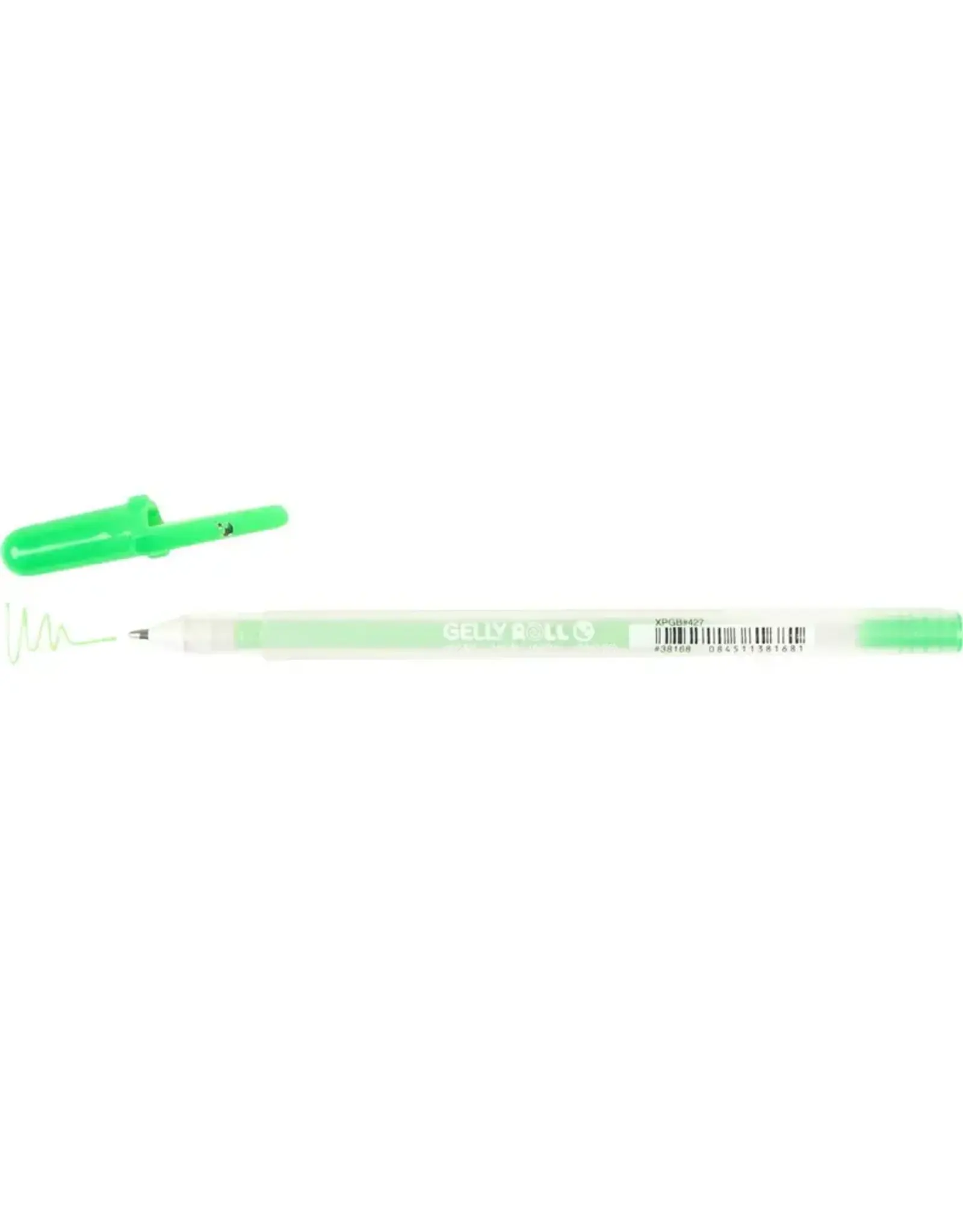 SAKURA GELLY ROLL MOONLIGHT 0.5mm GEL PEN - FLOURESCENT GREEN