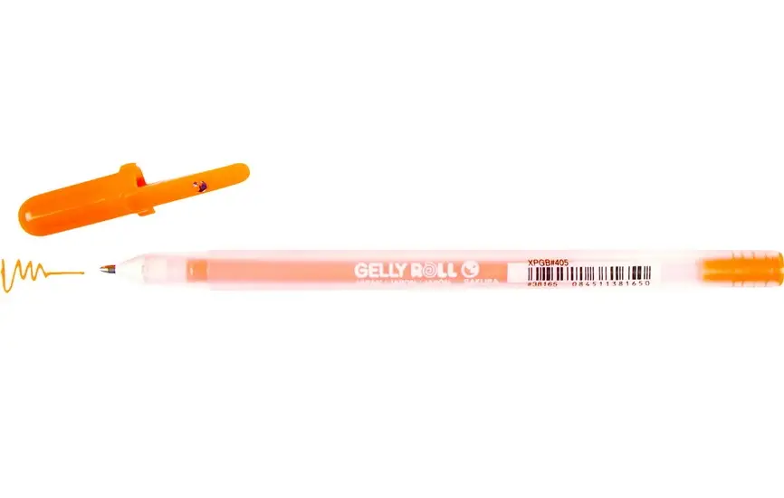 SAKURA GELLY ROLL MOONLIGHT 0.5mm GEL PEN - FLOURESCENT ORANGE