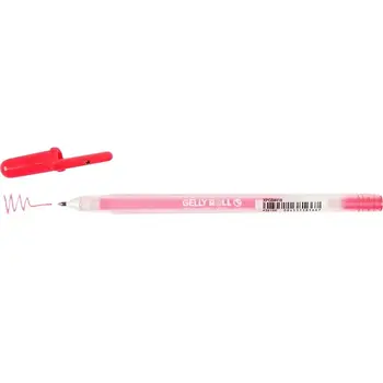 SAKURA GELLY ROLL MOONLIGHT 0.5mm GEL PEN - FLOURESCENT RED