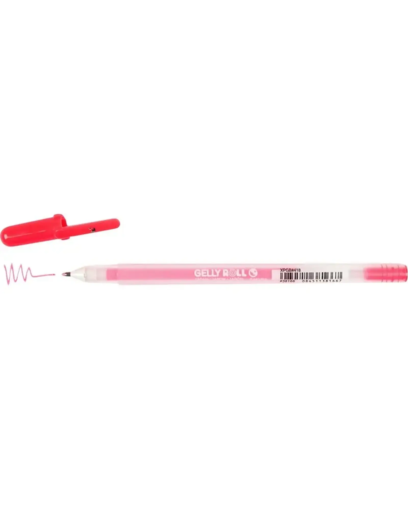 SAKURA GELLY ROLL MOONLIGHT 0.5mm GEL PEN - FLOURESCENT RED