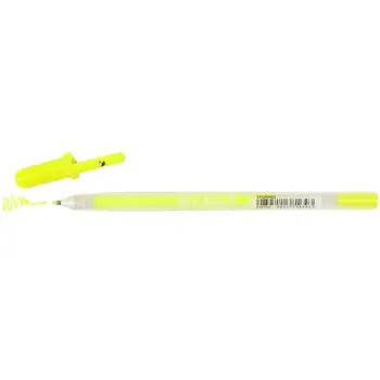 SAKURA GELLY ROLL MOONLIGHT 0.5mm GEL PEN - FLOURESCENT YELLOW