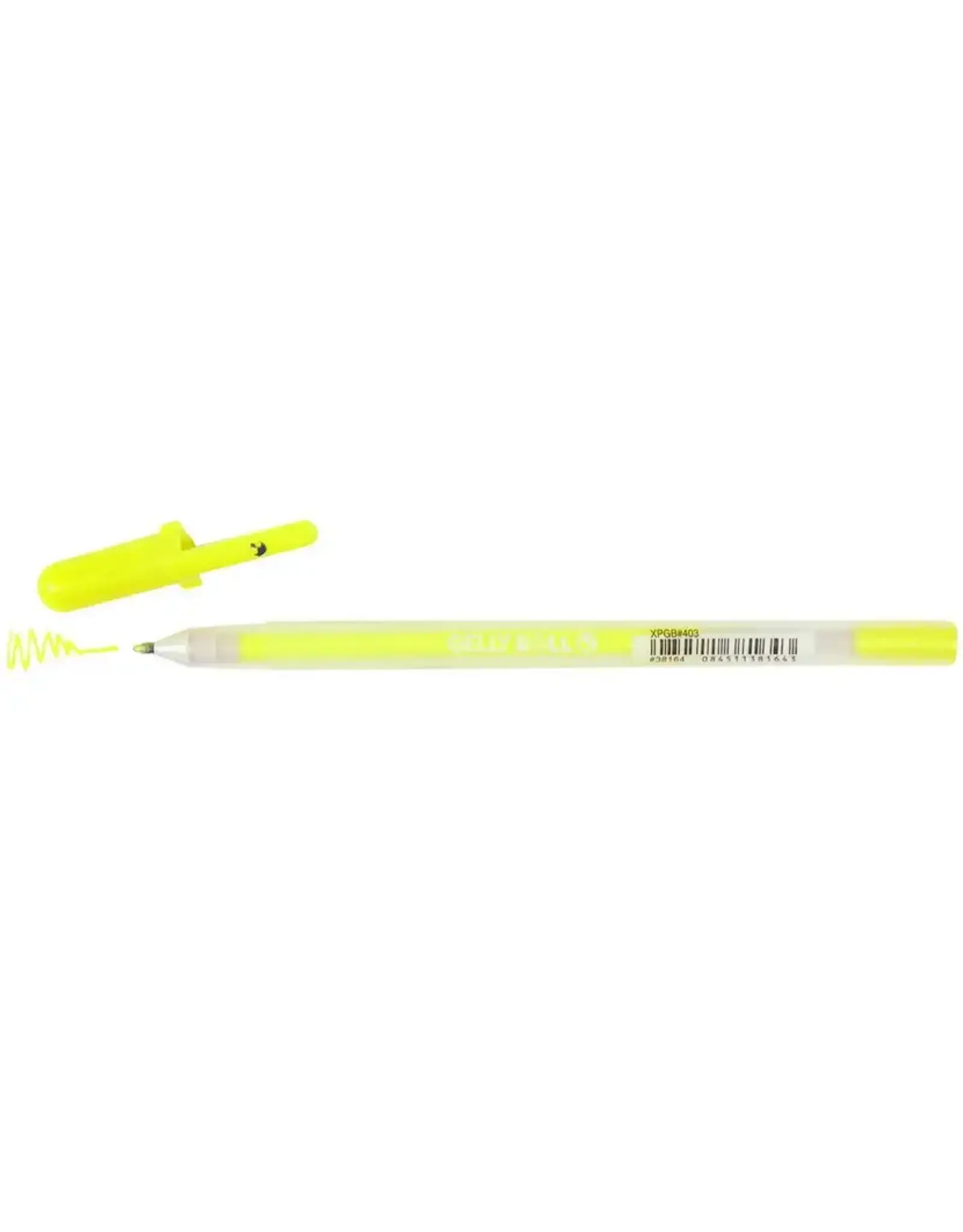 SAKURA GELLY ROLL MOONLIGHT 0.5mm GEL PEN - FLOURESCENT YELLOW