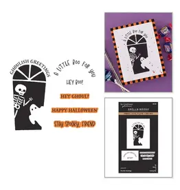 SPELLBINDERS SPELLBINDERS BETTERPRESS GHOULISH GREETINGS PRESS + FOIL PLATE