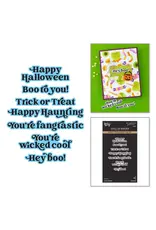 SPELLBINDERS SPELLBINDERS BETTERPRESS SIMON HURLEY SPOOKY SENTIMENTS PRESS + FOIL PLATE & DIE SET