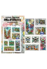 AALL & CREATE AALL & CREATE AUTOUR DE MWA #1491 POSTMARKED JOY A6 CLEAR STAMP SET