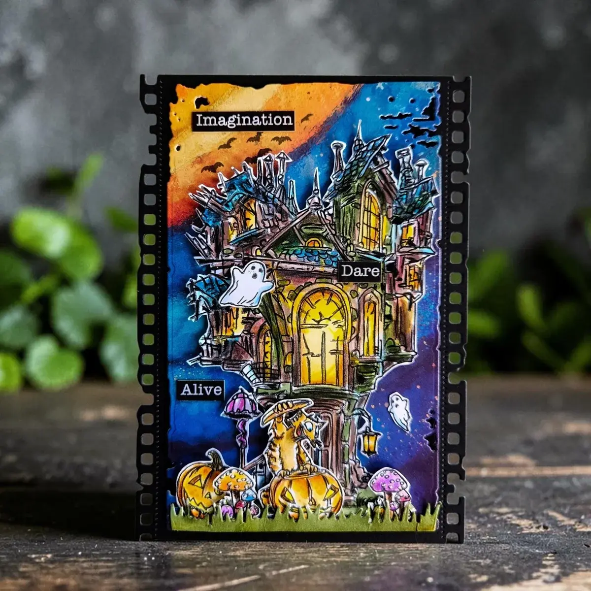 AALL & CREATE AALL & CREATE AUTOUR DE MWA #1504 CREAKING CABIN A6 CLEAR STAMP SET