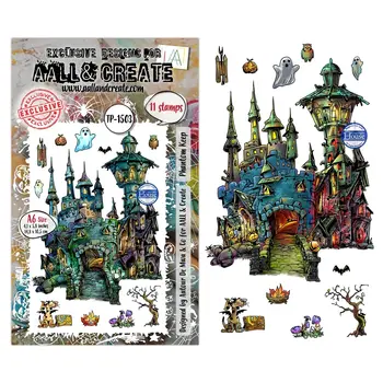 AALL & CREATE AALL & CREATE AUTOUR DE MWA #1503 PHANTOM KEEP A6 CLEAR STAMP SET