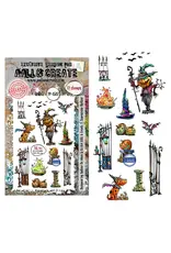 AALL & CREATE AALL & CREATE AUTOUR DE MWA #1507 SCARECROW HOLLOW A6 CLEAR STAMP SET