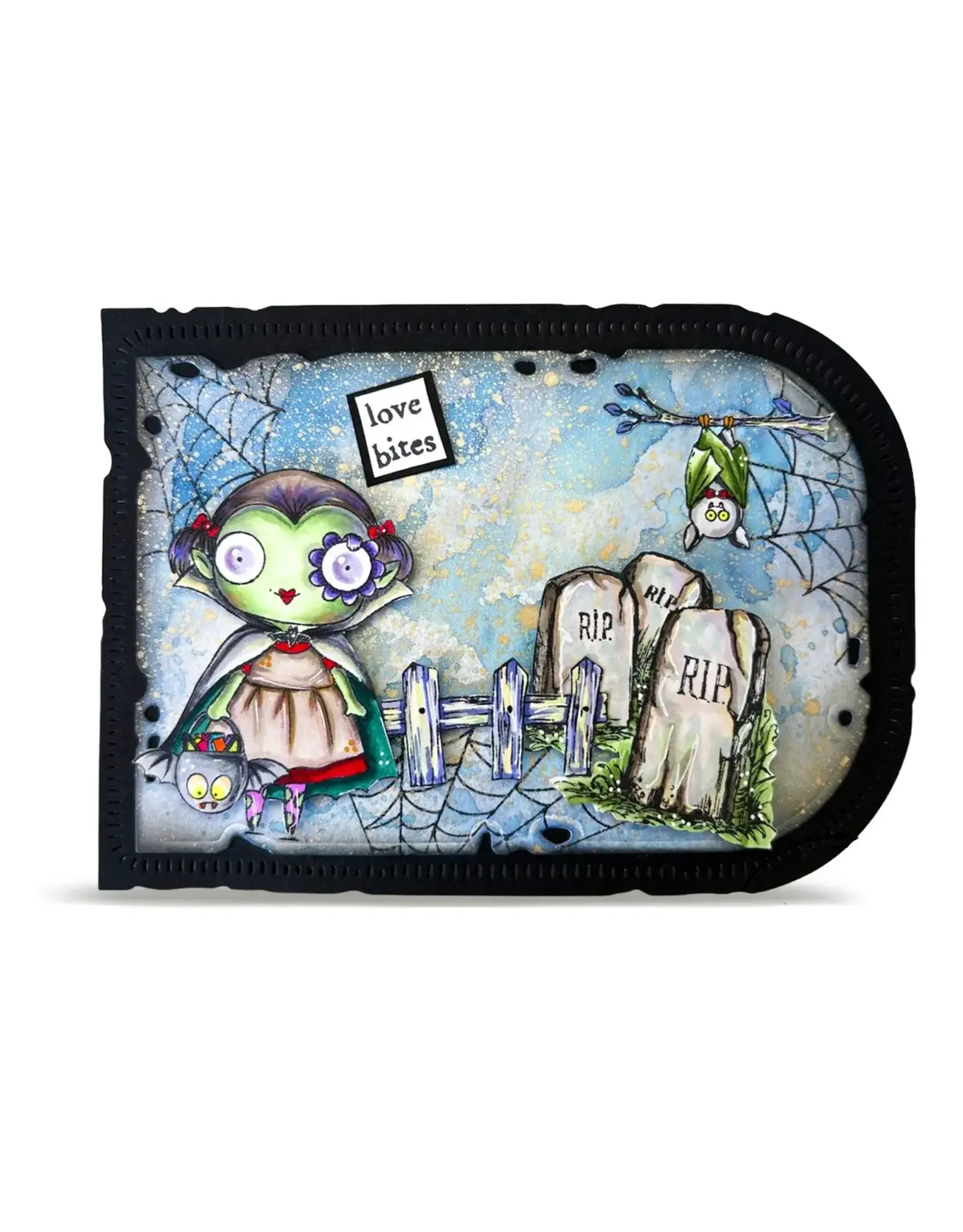 AALL & CREATE AALL & CREATE JANET KLEIN #1416 ALMOST SCARY A7 CLEAR STAMP SET