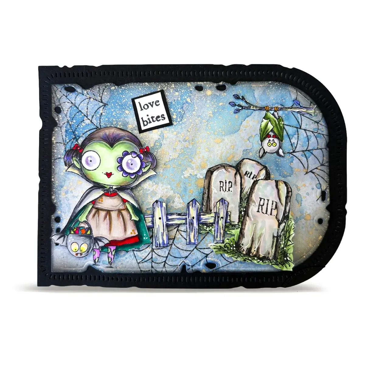 AALL & CREATE AALL & CREATE JANET KLEIN #1416 ALMOST SCARY A7 CLEAR STAMP SET