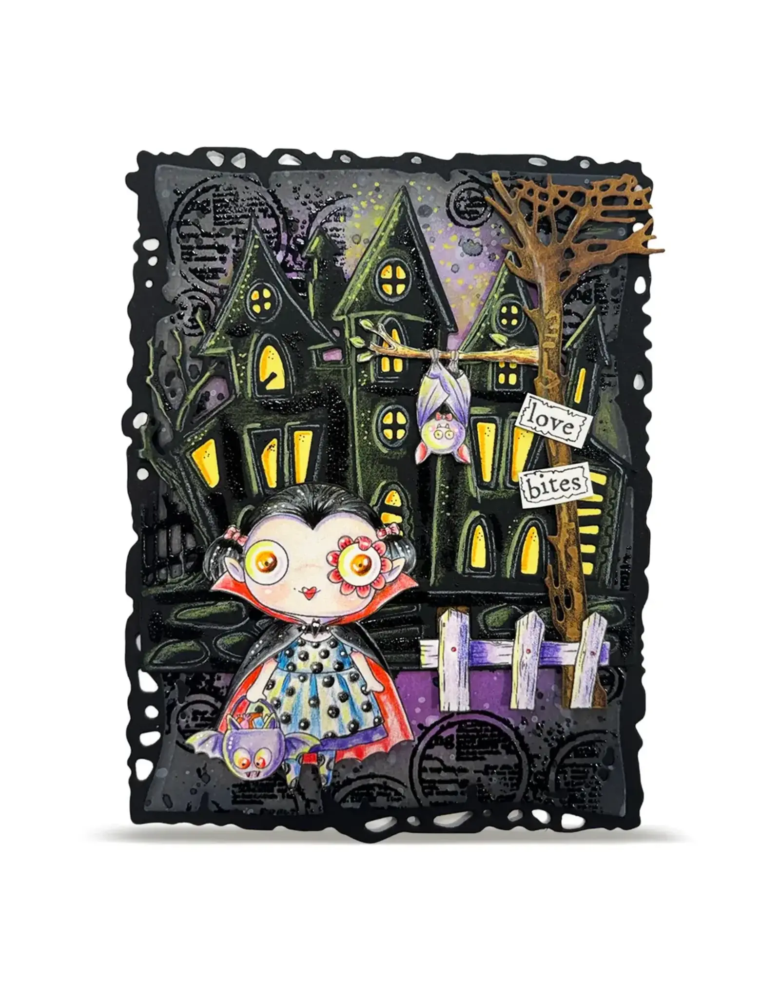 AALL & CREATE AALL & CREATE JANET KLEIN #1416 ALMOST SCARY A7 CLEAR STAMP SET