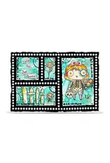 AALL & CREATE AALL & CREATE JANET KLEIN #1418 CUTE TO THE BONE A7 CLEAR STAMP SET