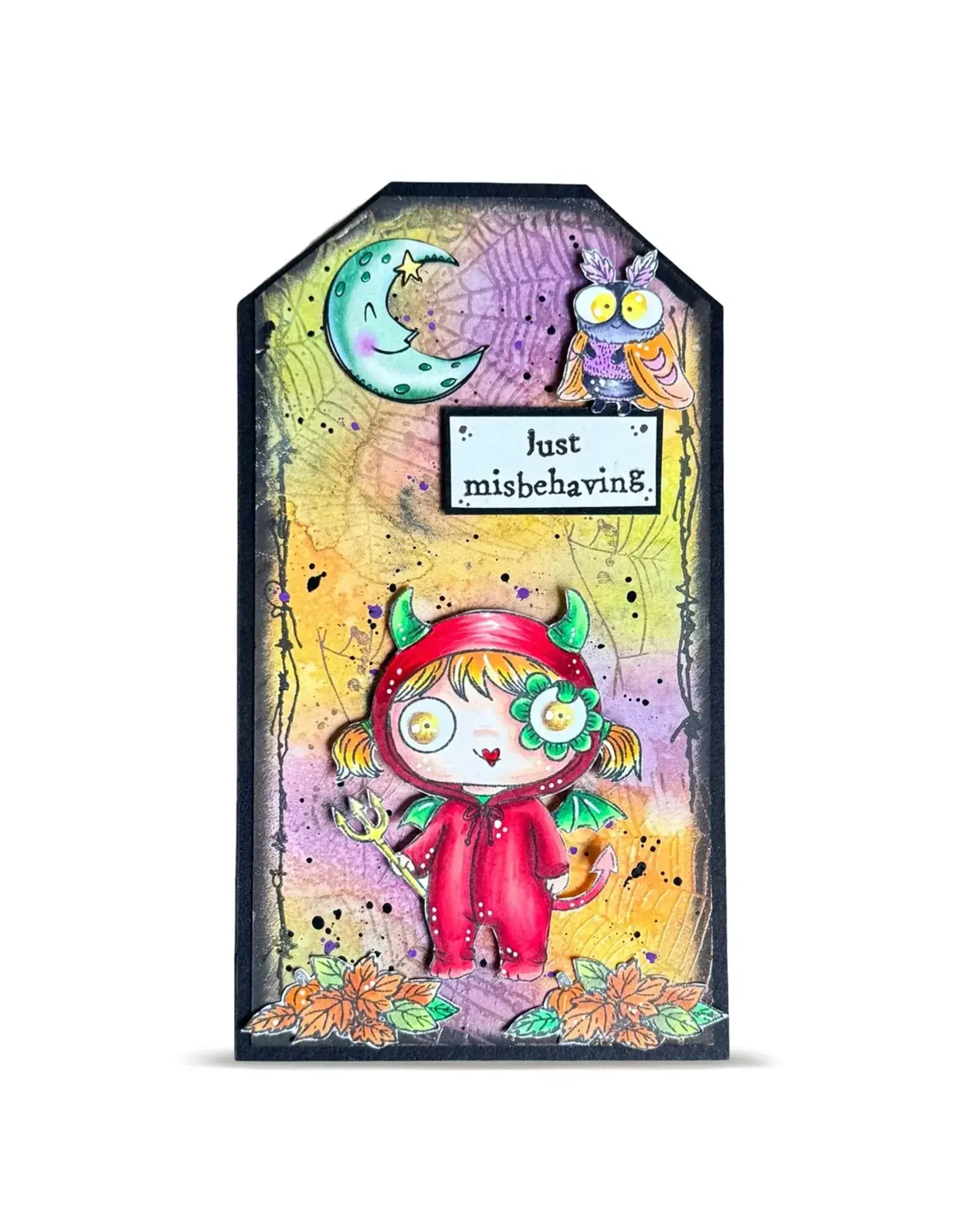 AALL & CREATE AALL & CREATE JANET KLEIN #1420 LIL' BOO A7 CLEAR STAMP SET